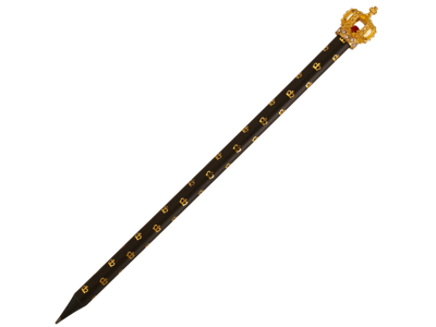 Pencil With Small Crowns And Red Crystal