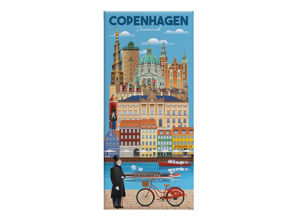 Magnet, Rektangulær Soft Touch Bygninger CPH