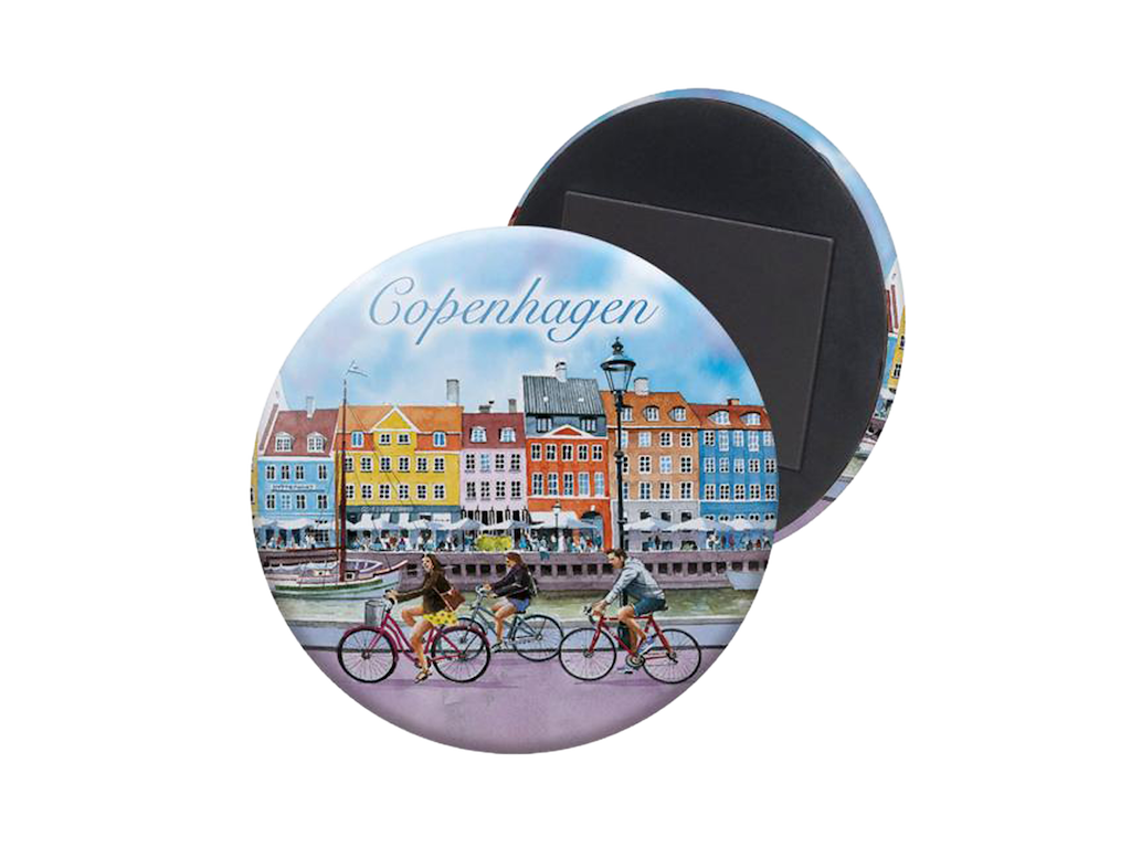 Magnet, Nyhavn 2 Soft Touch Rund Nyhavn