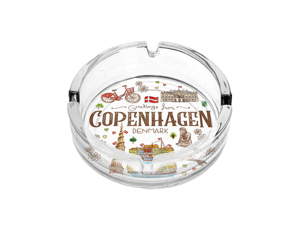 Ashtray Glass, Akvarel CPH