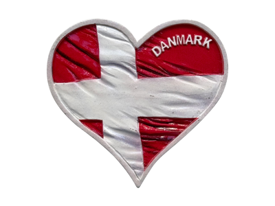 Digital Magnet Hjerte Flag