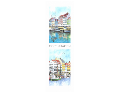 Bookmark, Nyhavn Boats, 5.5 x 17 cm