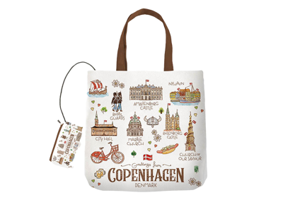 Foldable bag, Akvarel CPH