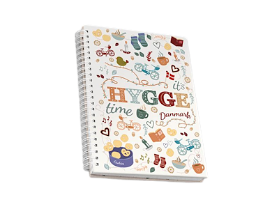 Notesbog 21 x 15 cm. Hygge Collage