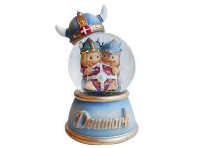 Snow Globe With Helmet Viking Children 45 mm
