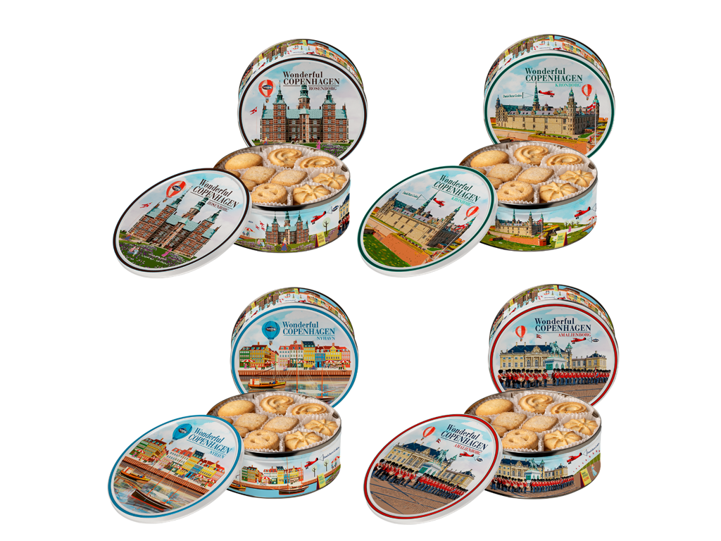 Cookies, Ass. Nyhavn Kronborg Amalienborg Rosenborg 454 Gram
