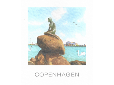 Postcard – The Little Mermaid, 10 x 12 cm