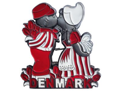 Clip Magnet Kissing Couple Tin