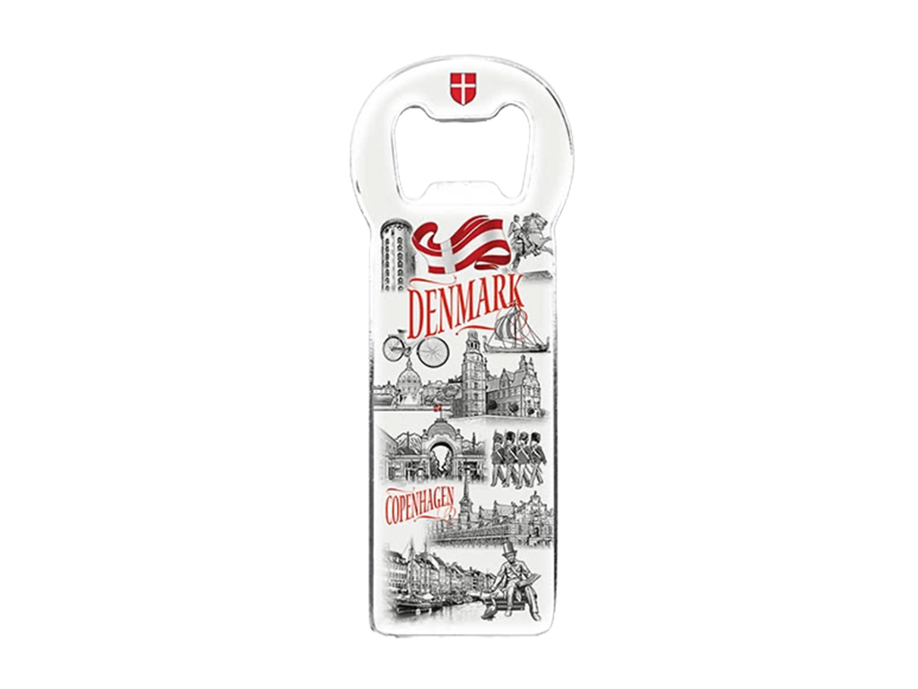 Magnet and Bottle opener, Black & White
