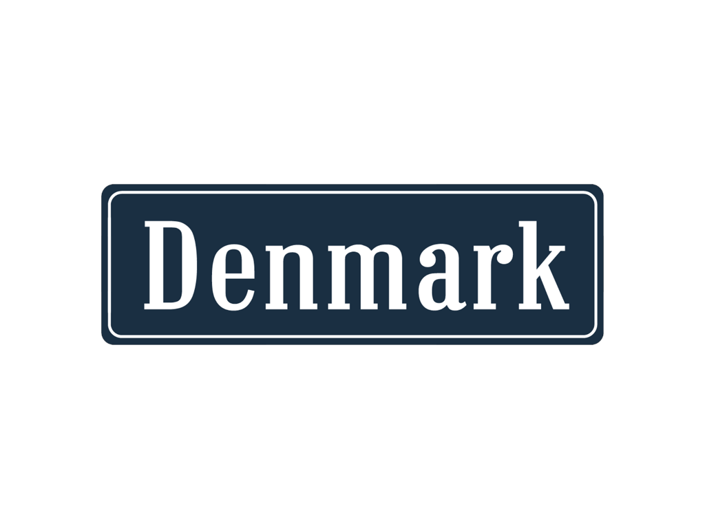 Sticker Road Sign Denmark Foil