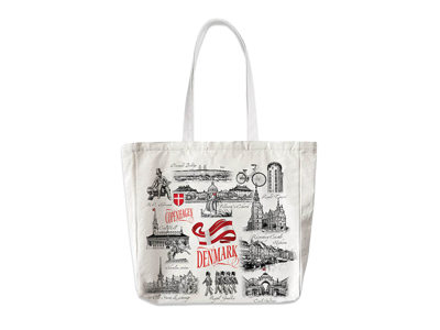 Tote Bag Large, Black & White