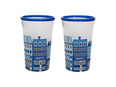 Shotglasses Nyhavn Frosted Blue 2 Pcs.