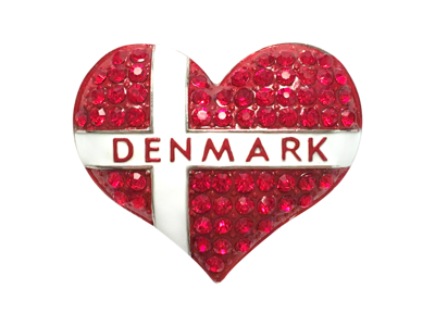 Magnet Flag Heart Stones 3D