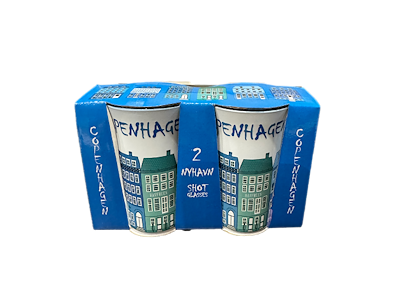 Shotglasses, Nyhavn Blue 2 pcs.