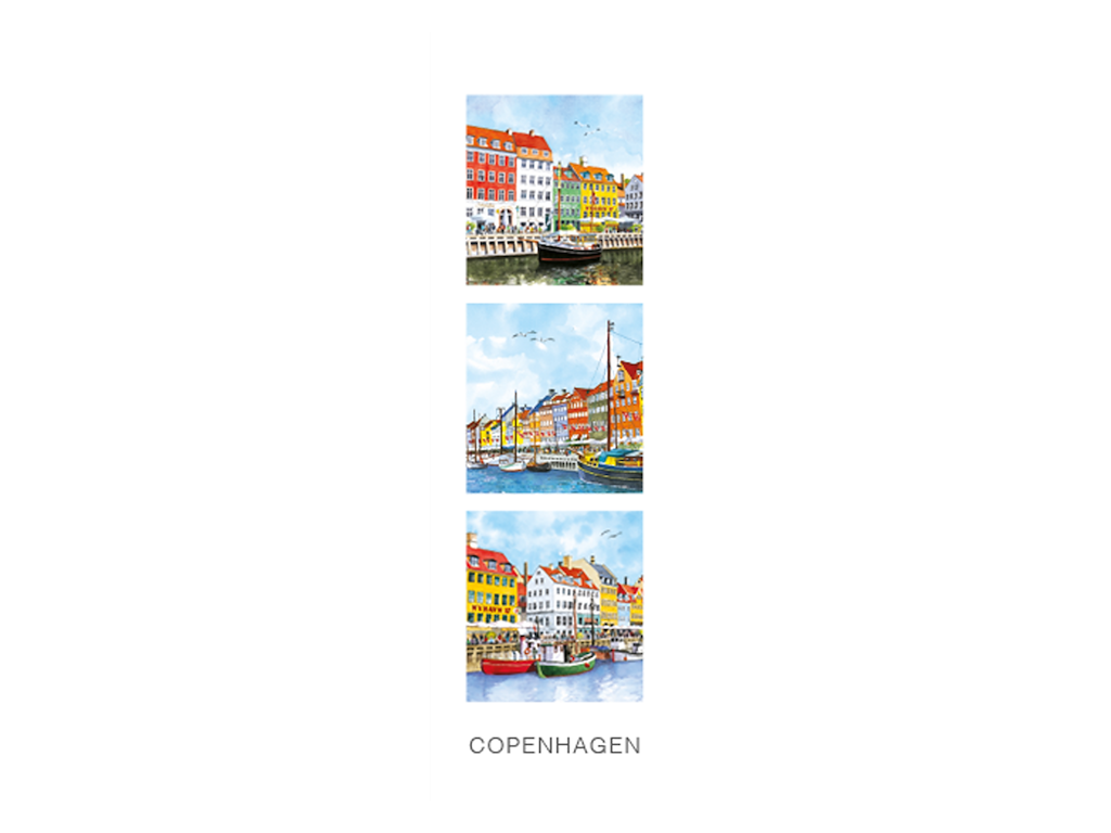 Postkort, Nyhavn Nr. 1 5,5x17cm 