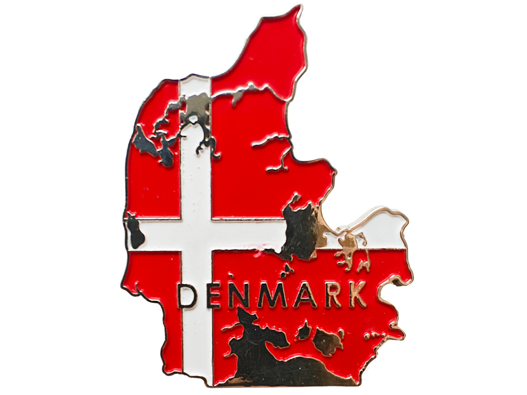 Clip Magnet Map of Denmark
