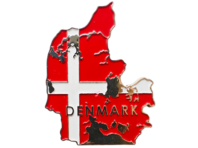 Clip Magnet Map of Denmark