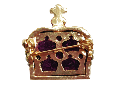 Brooch Royal Crown Velvet