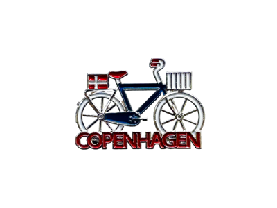 Pin, Bicycle Blue