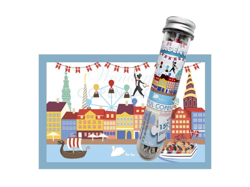 Mini puzzle in a tube, Wonderful CPH