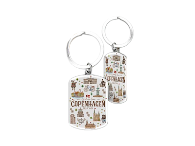 Nøgeling Rektangulær Akvarel CPH