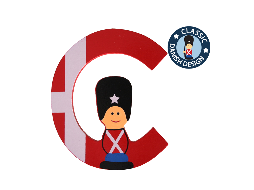 Wooden Letter Guardsman And Flag C