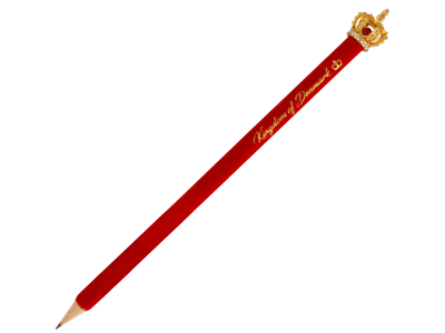 Pencil Gold Crown Pink Velvet