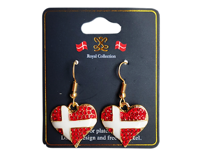 Earrings Heart Flag Gold