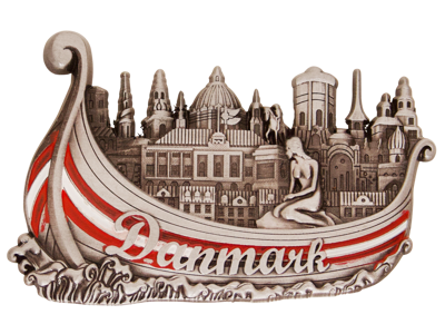 Magnet Viking Ship Pewter