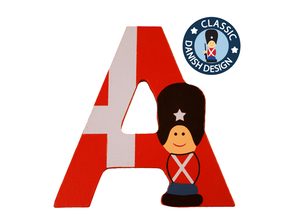 Wooden Letter Guardsman And Flag A 