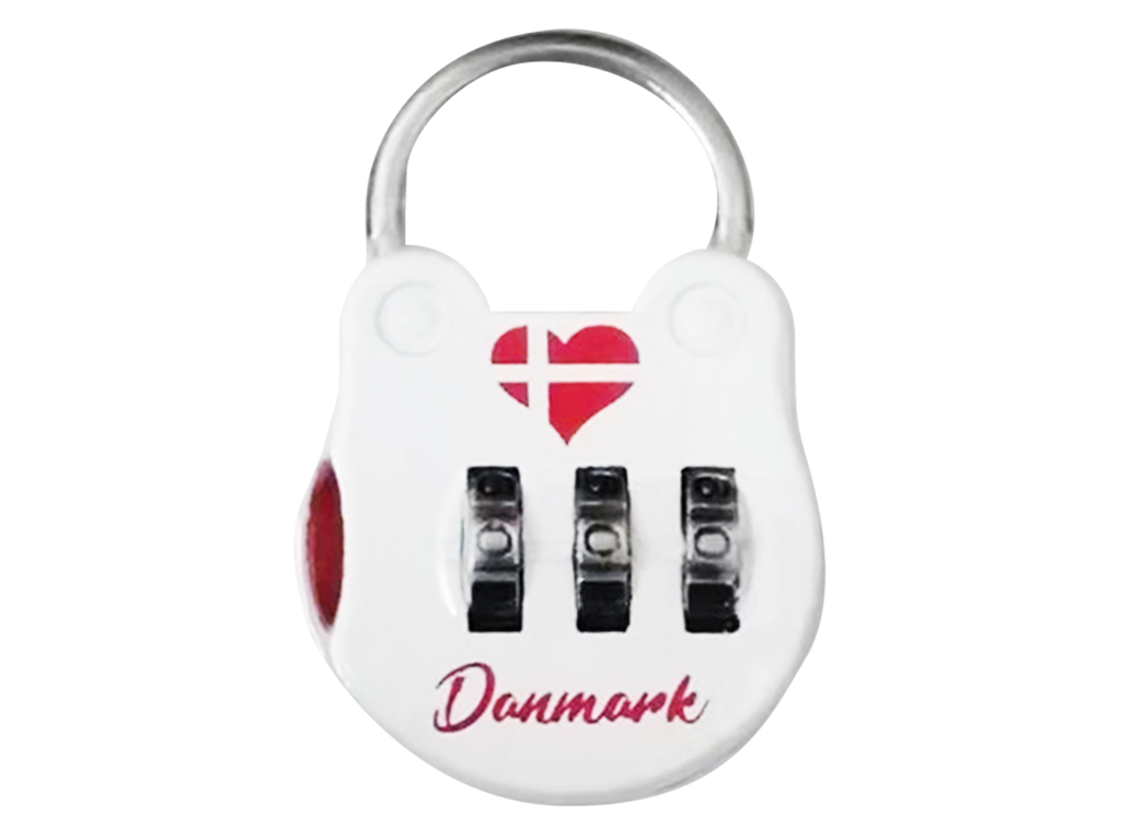 Suitcase Lock Heart Flag