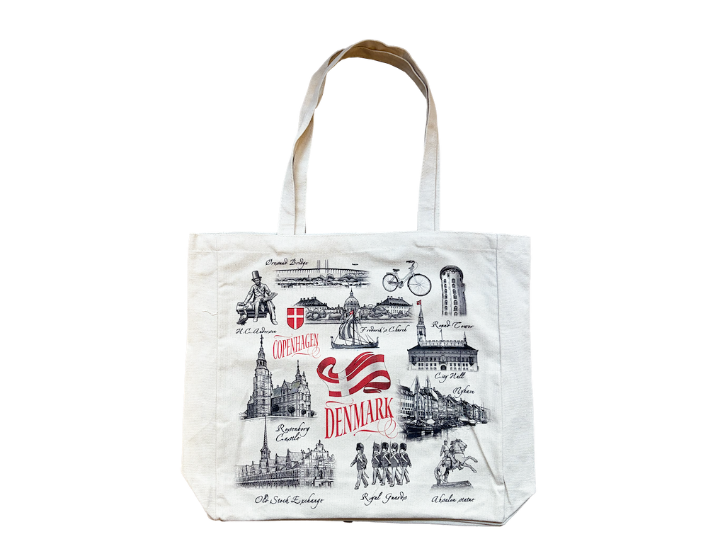 Tote Bag Large, Black & White