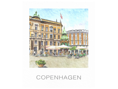 Postcard, Café 10 x 12 cm.