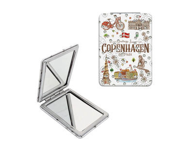 Mirror With Rhinestone Square, Akvarel CPH