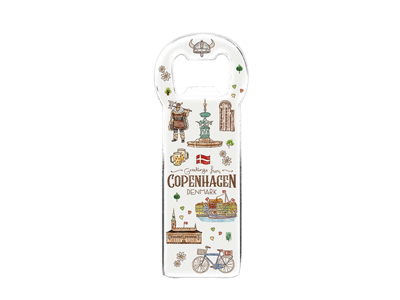 Magnet and Bottle Opener, Akvarel CPH