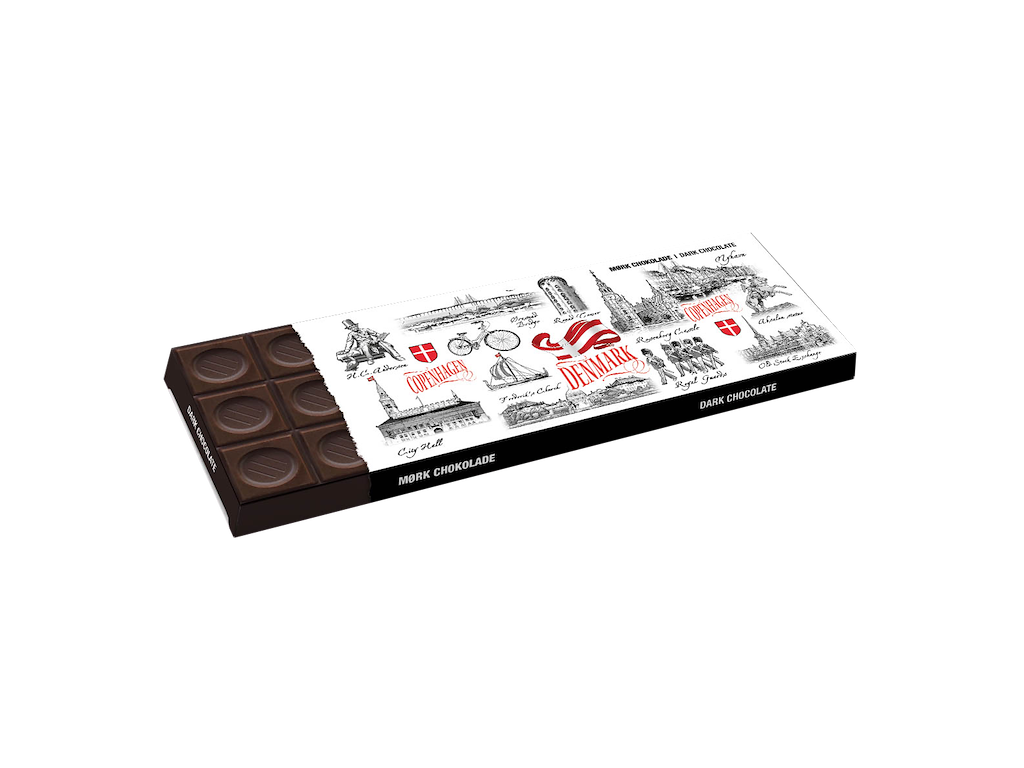 Mørk Chokolade, 200 Gram Black & White