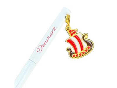 Pen, White With Vikingeship