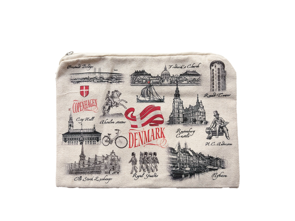 Toiletry Bag Small, Black & White