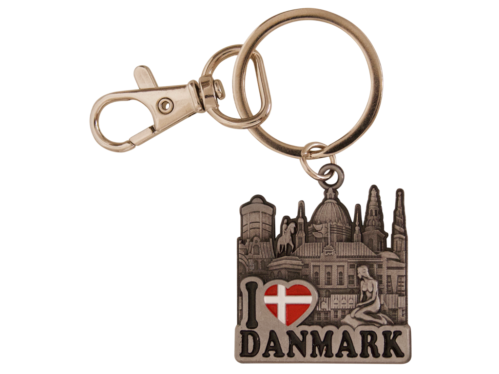 Keyring Towers Of Copenhagen Pewter