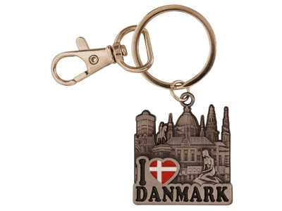 Keyring Towers Of Copenhagen Pewter