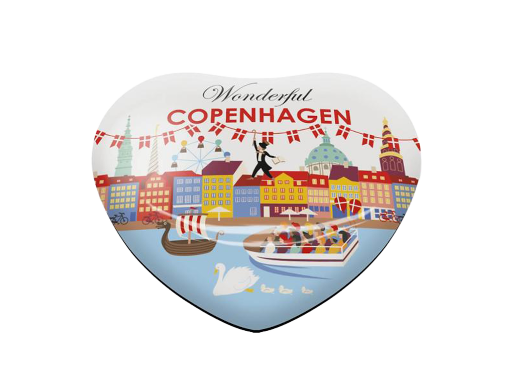 Glasmagnet Hjerte Wonderful CPH