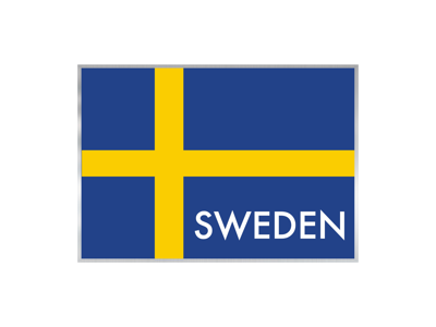 Sticker Flag Sweden Foil 7.5x5.5 cm