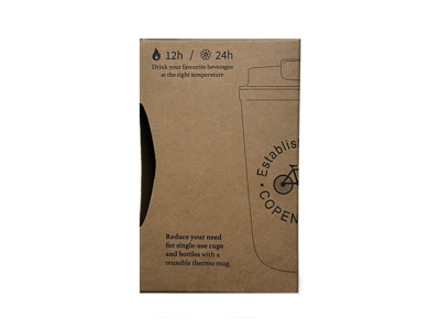 Thermo Mug Bicycle Beige