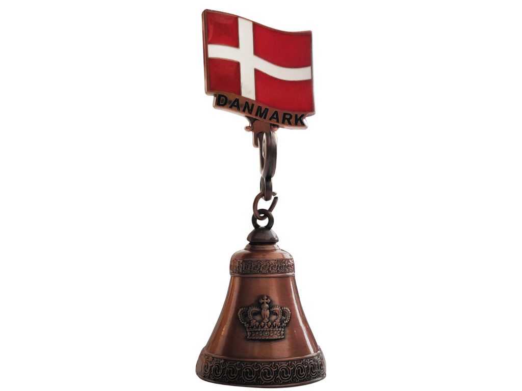 Magnet Flag With Hanging Bell Bronze