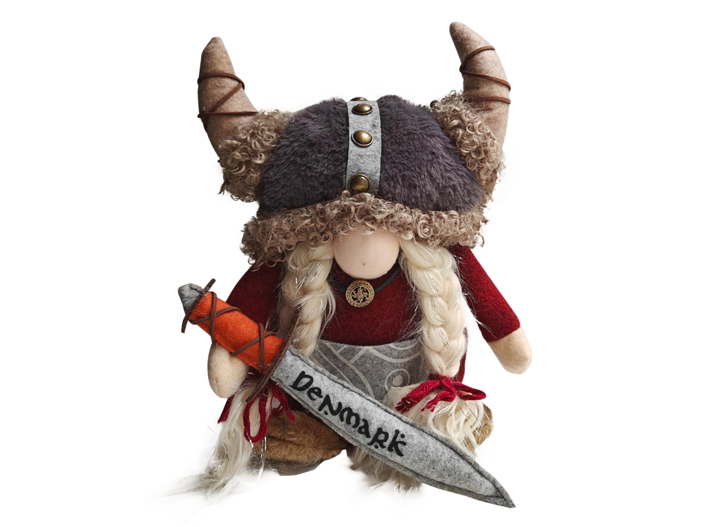 Viking Red Woman With Sword Large