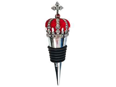 Wine Stopper Crown Silver