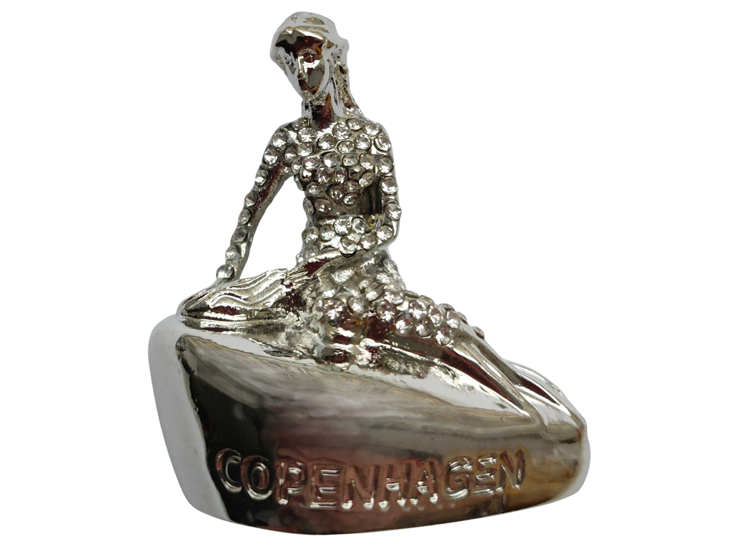 Magnet The Little Mermaid With Stones Silver