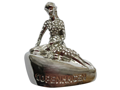 Magnet The Little Mermaid With Stones Silver