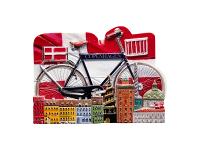 Digital Magnet Flag - Cykel - Nyhavn