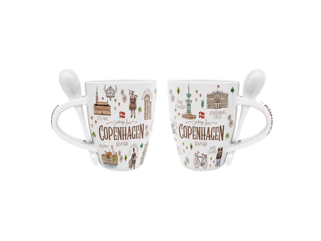 Krus m/Ske Stor Akvarel CPH